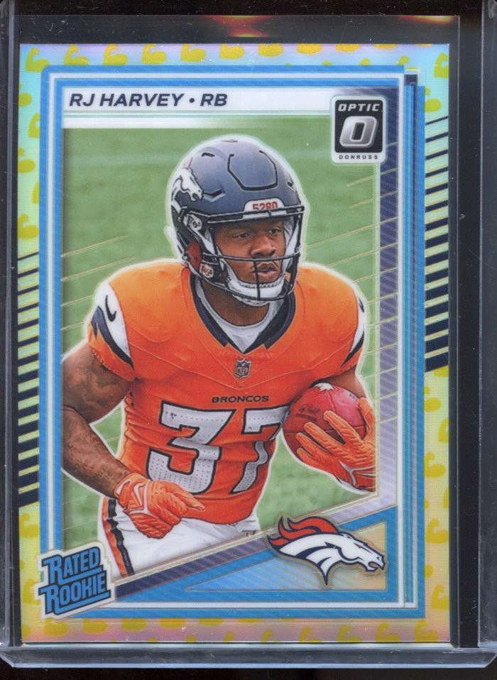 2025 Donruss Optic #208 RJ Harvey Flex RC /199
