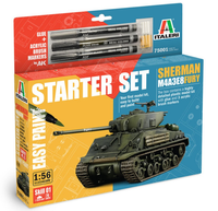 Italeri 75001 Us Panzer Sherman Fury M4A3E8 Plastik Modellbausatz 1:56 Neu