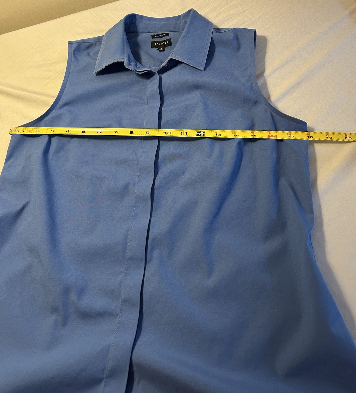 Talbots Sleeveless Collared Fitted Button Up Blou… - image 3