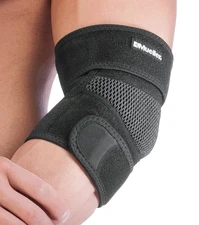 Mueller Adjustable Elbow Support Moderate support Adjustable OSFM, Slip-on Black
