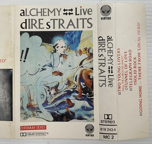 Dire Straits Alchemy Live Music Cassette 2x Tape 818 243-4 Vertigo 1984 Chrome - Picture 14 of 24
