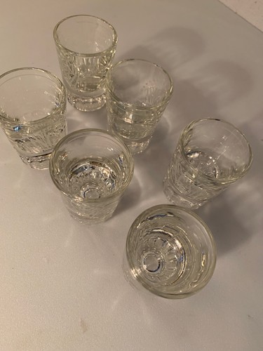 6er Set KING SIZE Schnapsgläser Lot weißer Schriftzug Double Shot Jigger Vintage - Bild 4 von 11