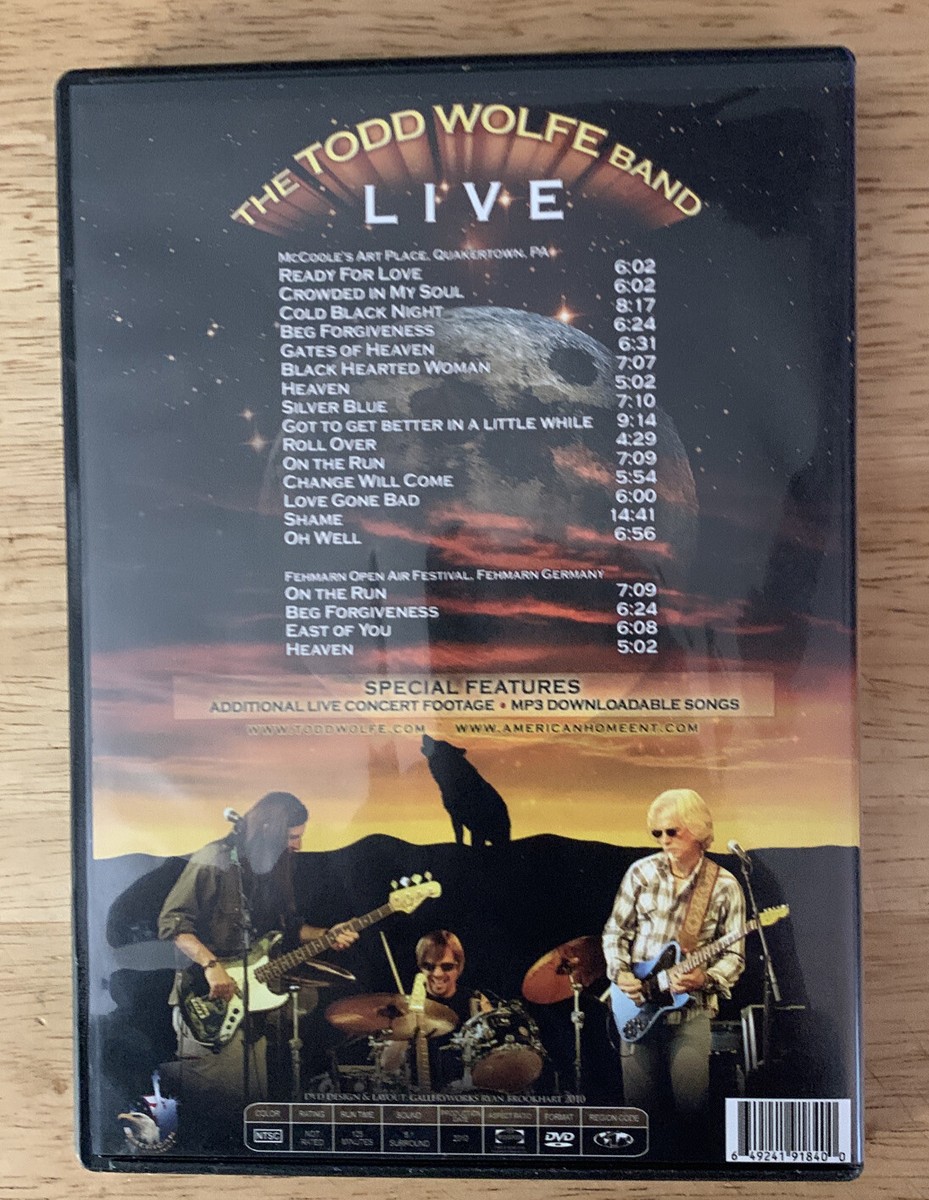 その他 Todd Wolfe Band Live [DVD] The Todd Wolfe Band Live DVD | eBay