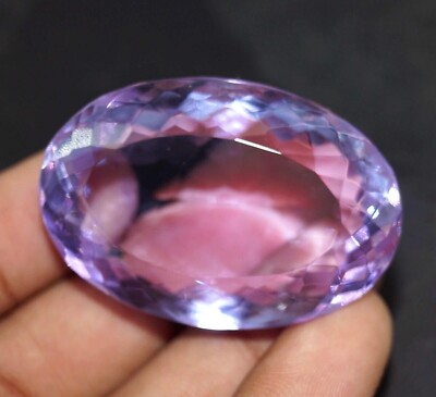 Light Purple Colour Topaz Oval Cut 200 Ct Loose Natural Gemstone EGL Certified