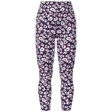 TC Lularoe Tall  Curvy Leggings Animal Print Leopard Pink Blue White on Navy