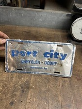 Vintage Port City Chrysler Dodge Portsmouth Nh Dealer Vanity License Plate Tag