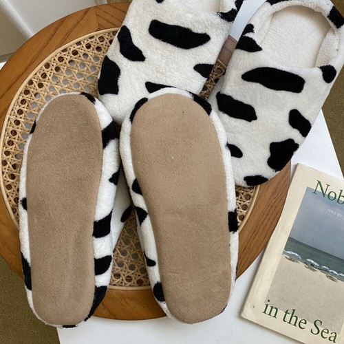 Cow Slippers Men Women Cotton with Support Slippers 6US - Picture 11 of 12