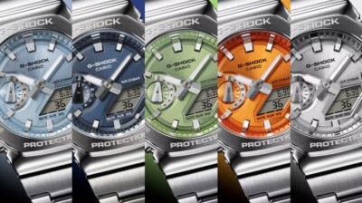 CASIO G-SHOCK GM-2110D-3AJF Green Face Stainless Steel Analog