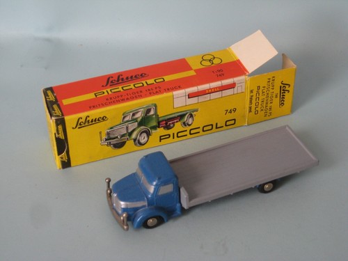 Schuco Piccolo 749 Krupp Tiger Truck Blue Body Western Germany Boxed