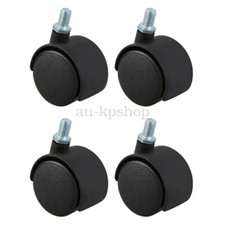 Bird Cage Replacement Caster Wheels (Set of 4) for Large Cages - Black