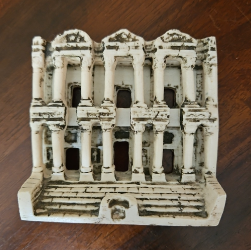 Ephesus Library of Celsus Turkey Vintage Resin Figure 3.5-In H x 3.5-In W RARE! - Bild 7 von 14