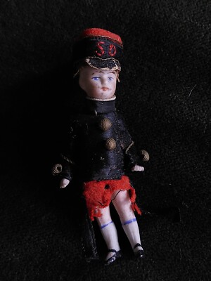 ANCIENNE POUPÉE FRANÇAISE antique biscuit carton bouilli PARIS 301 yeux