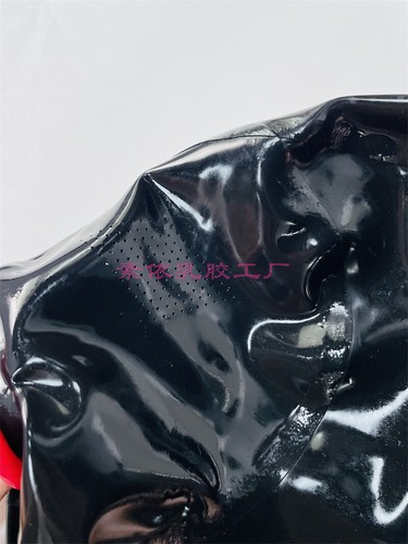 Latex Gummi Mask with wigs mouth sheath Micropore eyes nose tube lock zip - Picture 4 of 10