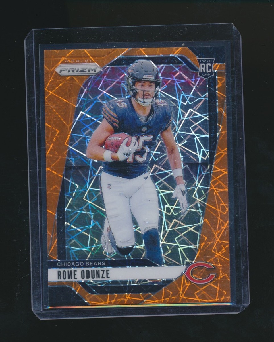 ROME ODUNZE 2024 PANINI PRIZM ORANGE LAZER PRIZM RC PARALLEL #385