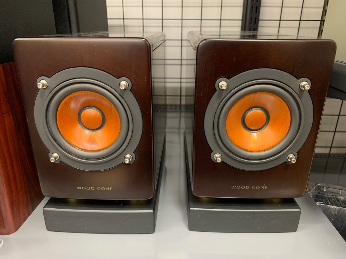 VICTOR JVC SP-EXAR3 Full Range Speaker System 9cm Wood Cone VICTOR JVC SP-EXAR3 Full Range Speaker System 9cm Wood Cone