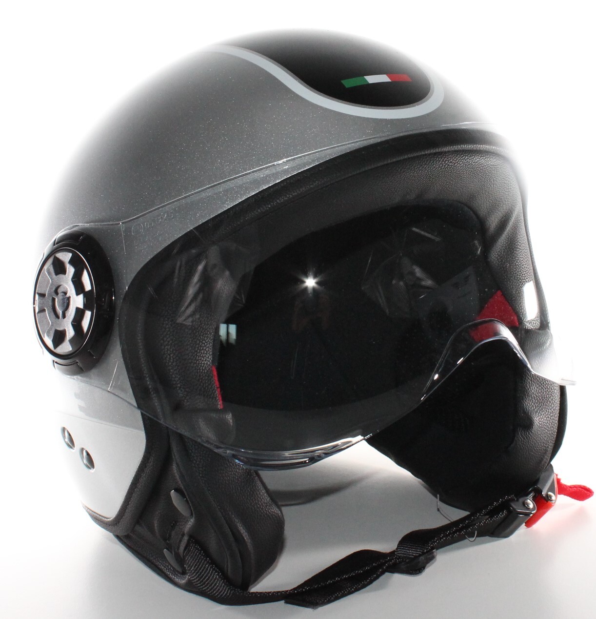 JetHelm Black URBAN ITALIA Vespa Roller Retro S Ersatzvisier 99866+ eBay