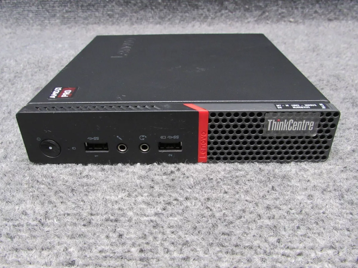 Lenovo ThinkCentre M715Q Tiny PC AMD Ryzen 5 Pro 2400GE @ 3.20GHz 8GB RAM No HDD