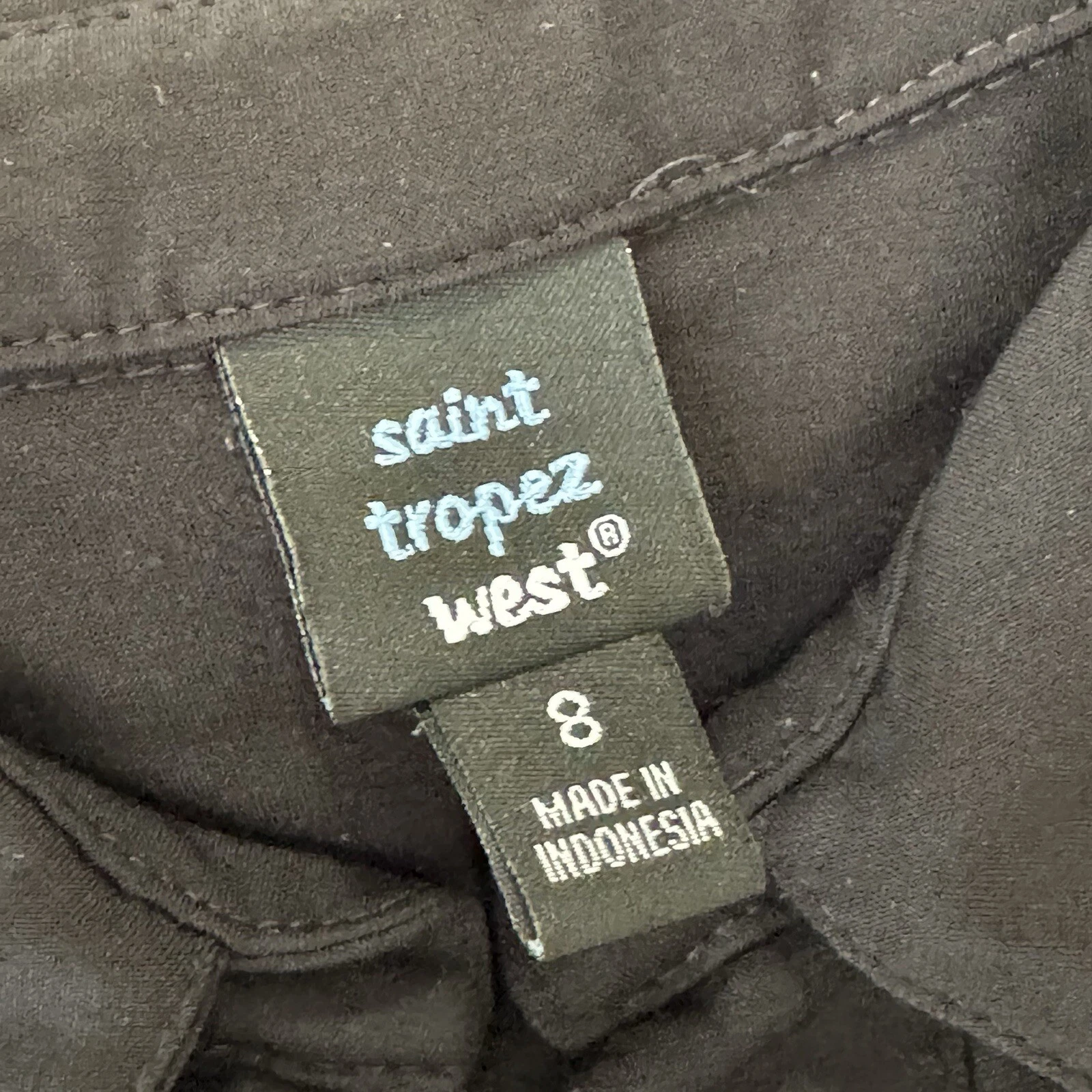 VETEMENTS Abito Saint Tropez West in maglia di maglia taglia 8 nero manica a 3 4