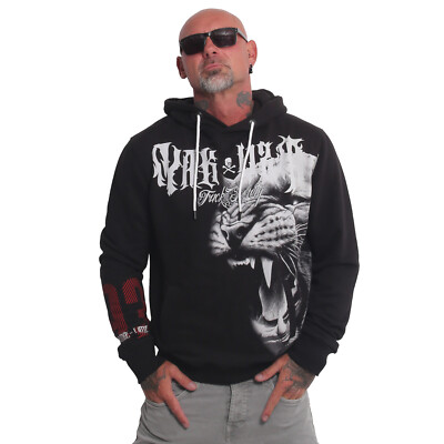 Neuer Yakuza Herren Wildcat Kapuzenpullover B-WARE - Schwarz