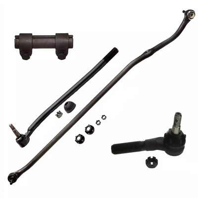 #ad #ad 4 Pc Set for Ford F250 F350 73 78 2WD Tie Rod Ends Adjusting Sleeve Center Link $139.25
