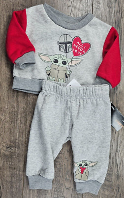 Baby Boy Clothes New Star Wars Newborn 2pc Little Yoda Outfit