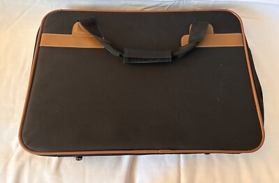 Vintage Luigi Rossi 1960's Luggage Bag Women's Tapestry Black