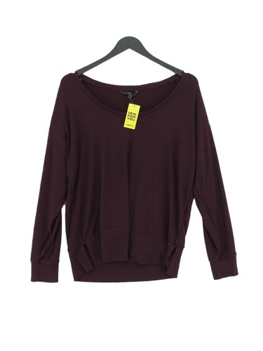 Next Damen Pullover UK 12 lila Viskose mit Elasthan, Polyester Pulli