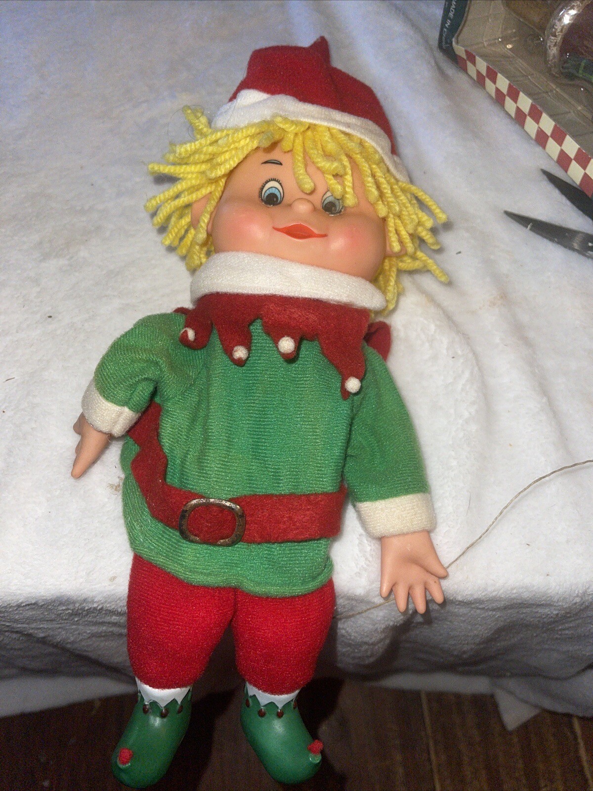 House of Lloyd Santa's Elf Hand Puppet Christmas Toy Vintage 1987 eBay