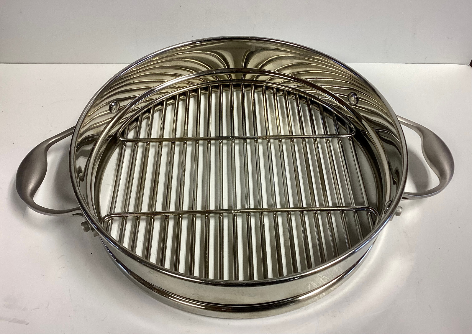 Calphalon Stainless ~ 6510-9" ~ Stovetop Chili Vegetable Roaster EX.