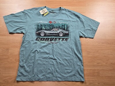 HERE IS OUT OF BOUNDS BREAKING RULES GM CORVETTE STINGRAY MEN'S T-SHIRT SZ XXL