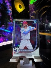 2025 Bowman Mega Box BRYCE HARPER Chrome Mojo Refractor Card #3 Phillies