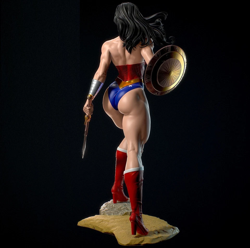 Раскрашенная статуэтка Чудо-женщины сексуальная фигурка 1/4 - Изображение 4 из 4