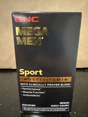 GNC Mega Men Sport Multivitamin, 90 Tablets Free Shipping