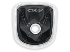 SCHALTMANSCHETTE FUR HONDA CR-V CRV 2006-2012 SCHALTSACK LEDER STICKEREI GRAU