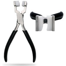 5-1/2" Nylon Jaw Ring Bending Pliers Jewelry Making Non-Marring Pliers Black Dip