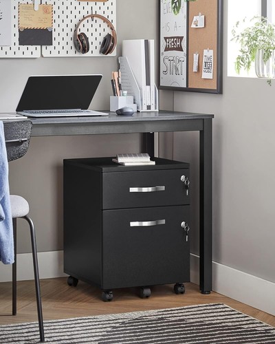 2-Drawer Vertical Filing Cabinet with Lock and Locks Lockable File Cabinet - Picture 23 of 36