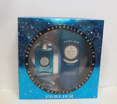 PERLIER NATURAL RECIPES GINEPRO DELLA CORSICA JUNIPER AFTER SHAVE & SHAMPOO SET