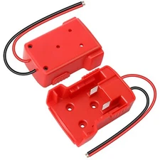 Battery Adapter for Milwaukee Huazu 2 Pack Power Wheels Adapter for Milwaukee...