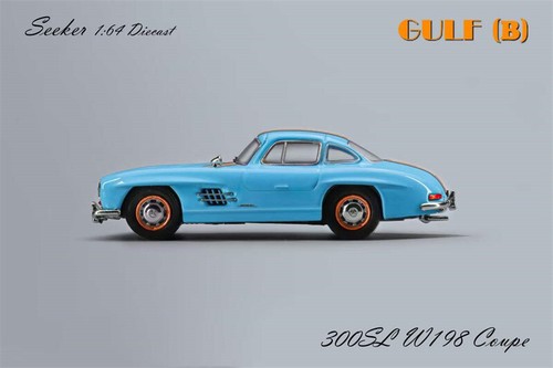 Seeker 1:64 300SL W198 Coupe Gulf A/B Modellino di auto pressofusa - Foto 8 di 11