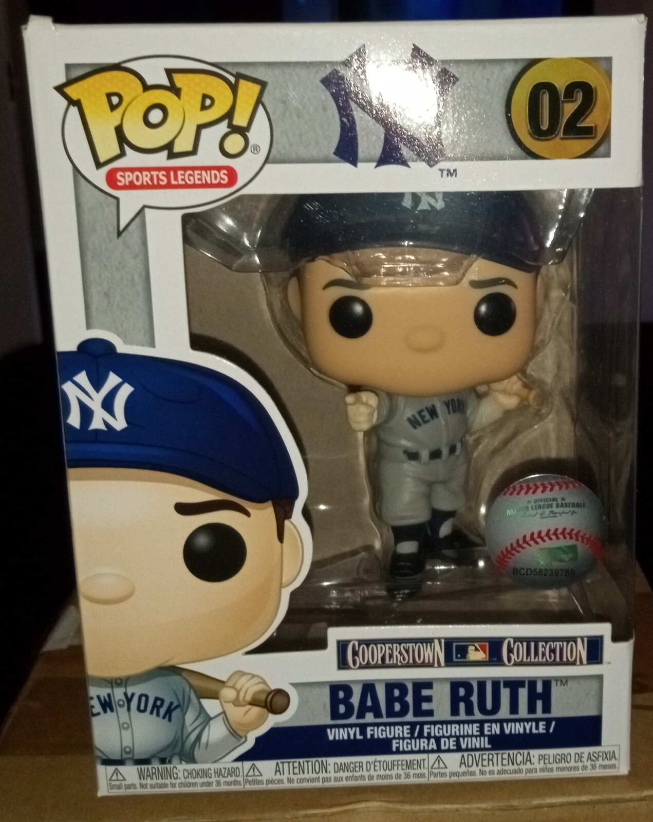 Funko POP! Babe Ruth New York Yankees Sport Legends Vinyl Figure ...