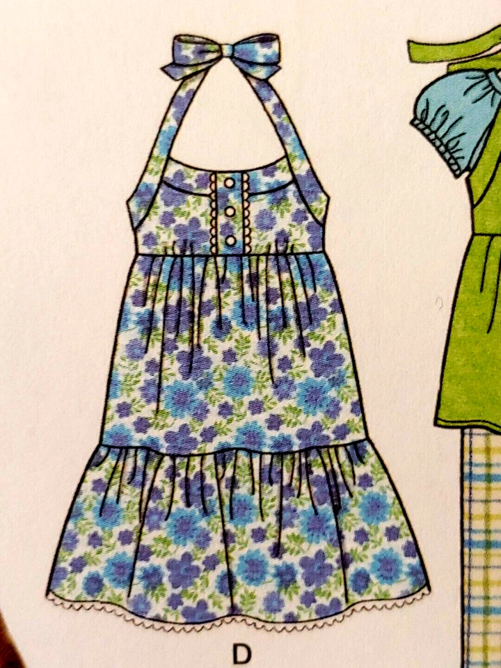 NEW 2434 Simplicity Lizzie McGuire Girls Dress Tunic Halter Top Pants Sz 3 4 5 6 - Image 4 of 4