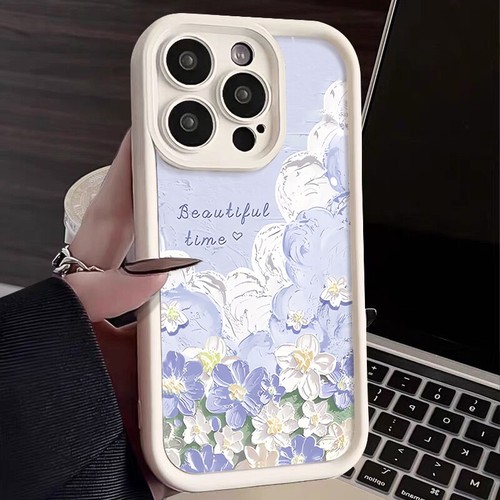 Flowers Phone Case For iPhone 16 15 14 13 Pro Max 12 11 XS ShockProof Soft Cover - Photo 3 sur 20