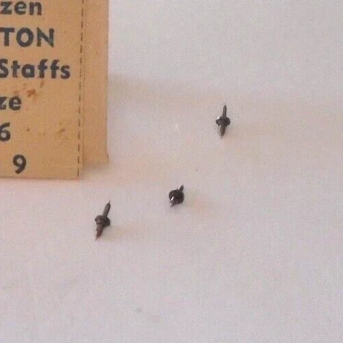 3 HAMILTON 0 SIZE BALANCE STAFFS #2126 607140 SR "PIVOT-9" NOS  ---  BB-854