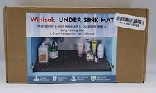 Winisok Under Sink Silicone Mat Organizer Tray for Kitchen & Laundry Cabinets 