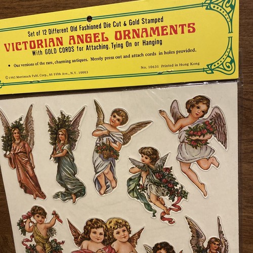 (24) Vintage 1982 Victoriano Ángel Adornos Decoración Árbol de Navidad Merrimack R12 - Imagen 8 de 24