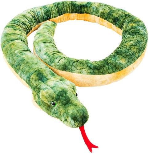 Giant 100 Inch Long Anaconda Snake Plush Stuffed Animal Toy - Amazing ...