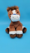 Breyer Aurora Chestnut Horse Plush 11" Briddle Buddies Brown White