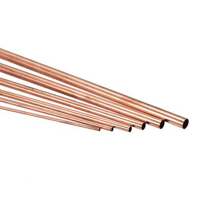 6Stk Kupferrohr 2mm 3mm 4mm 5mm 6mm 7mm AD x 0,25mm T 200mm L Metallrohr