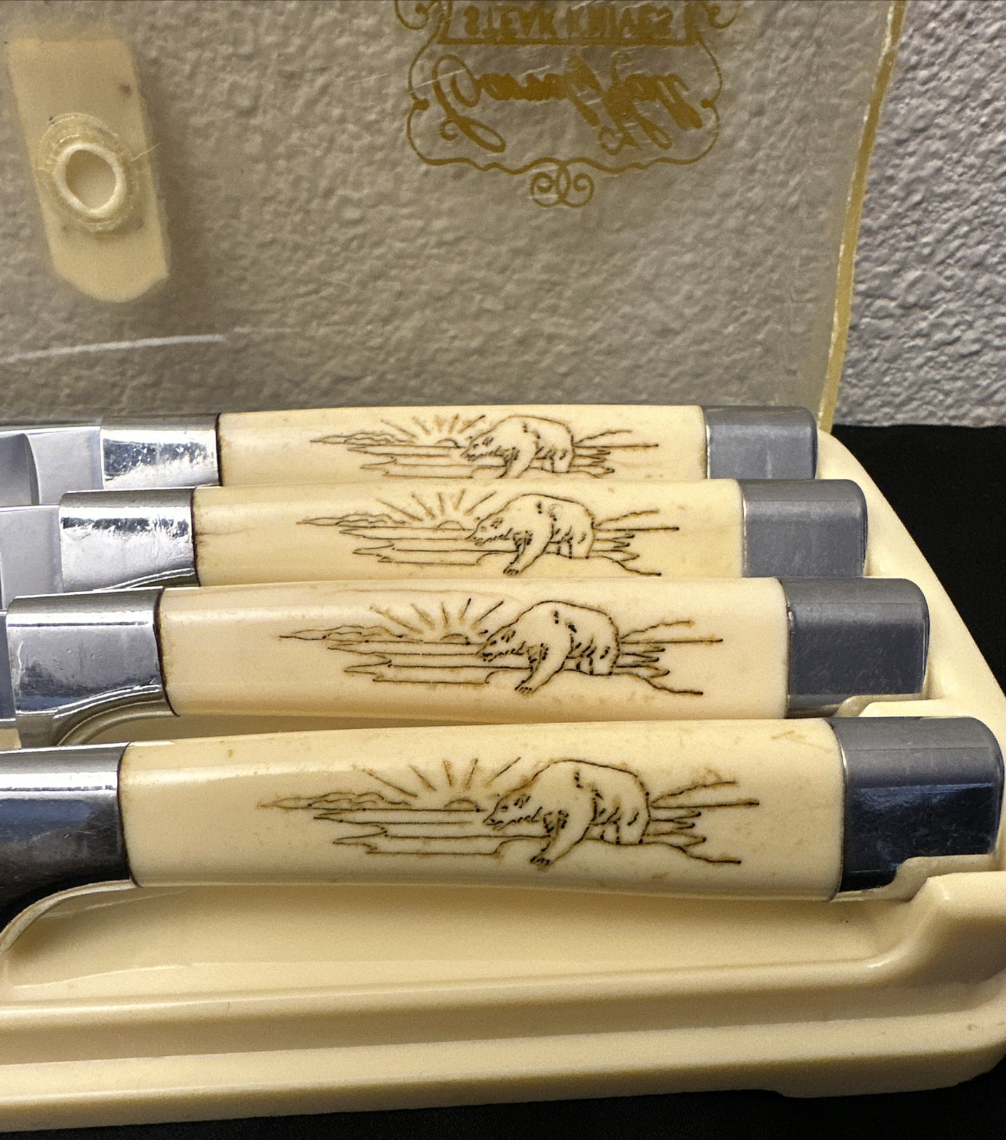 Vintage CARVEL HALL Set Of 4 Steak Knives With Original Case By Briddell Cutlery eBay