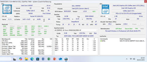 DELL OptiPlex 7060 Micro i5-8500T 16/512GB Win11Pro BT WiFi6E !!! TOP !!! - Photo 20/22